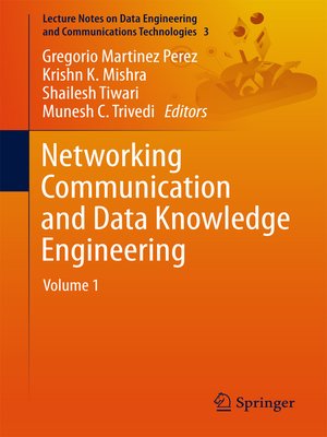 cover image of Networking Communication and Data Knowledge Engineering